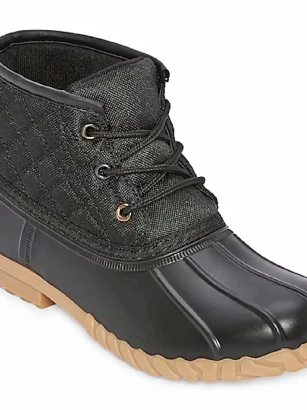 St. John's Bay Denton Flat Heel Rain Boot Black US 6M